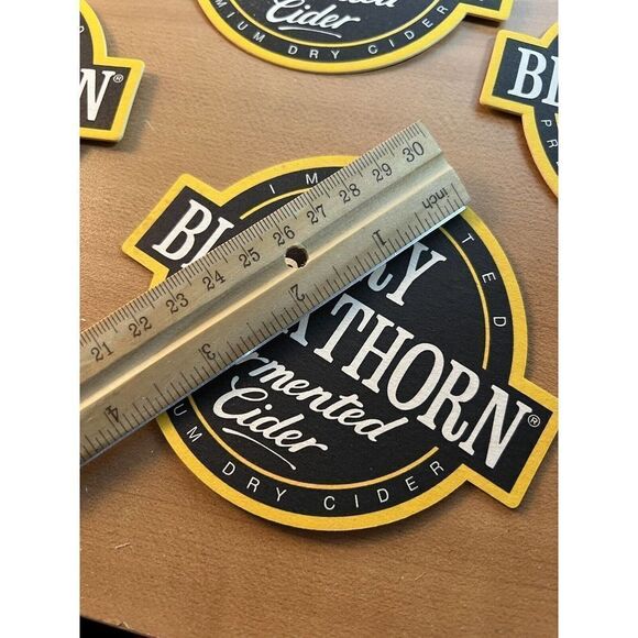 Beer Bar Coasters - Dry Blackthorn Fermented Cider Imported 12 Coasters - Picture 5 of 6